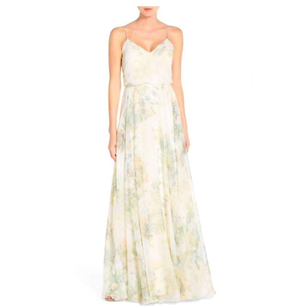 NWOT Jenny Yoo Inesse Floral Print Dress